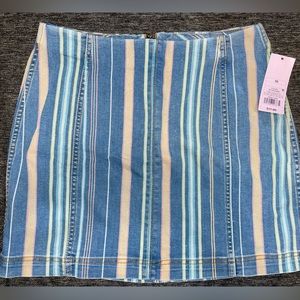Wild Fable Striped Denim Skirt